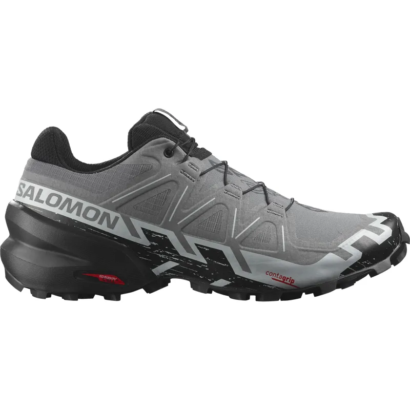 Salomon Speedcross 6 Wide Men's Trail Running Shoe in Quiet Shade/Black/Pearl Blue